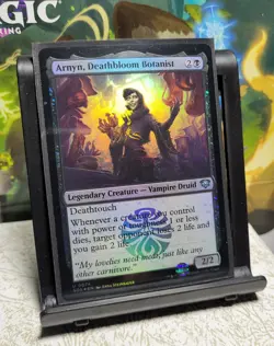 MTG Secrets of Strixhaven Arnyn, Deathbloom Botanist 74, NM, Foil, Ships Quickly - Image 1