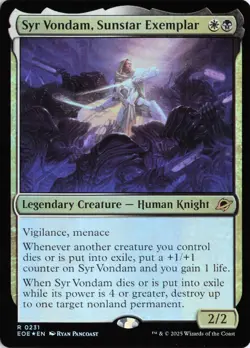 Syr Vondam, Sunstar Exemplar 231 EOE Edge of Eternities R Foil - Image 1