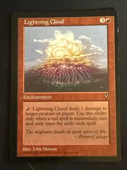 1x Lightning Cloud Visions LP MTG Magic The Gathering x1 MKE - Image 1