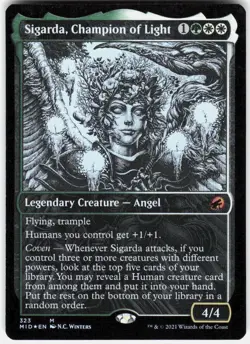 Sigarda, Champion of Light (Showcase) M Innistrad: Midnight Hunt 323 NM Foil - Image 1
