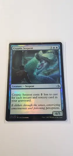 Cryptic Serpent U Amonkhet 48 NM Foil - Image 1