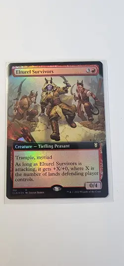 Elturel Survivors (Ext Art) R CMR Legends: Battle for Baldur's Gate 581 NM Foil - Image 1