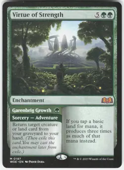 Virtue of Strength M Wilds of Eldraine 197 NM Normal - Image 1