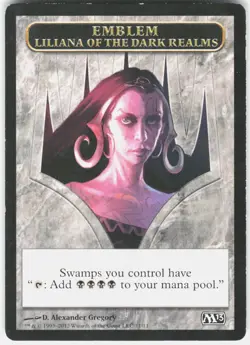 Emblem - Liliana of the Dark Realms T Magic 2013 (M13) 11 HP - Image 1