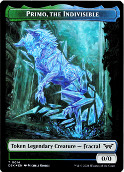 Primo, the Indivisibe / Manifest Double-Sided Token (FOIL) - [Duskmourn] MTG - Image 2