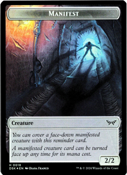 Primo, the Indivisibe / Manifest Double-Sided Token (FOIL) - [Duskmourn] MTG - Image 3