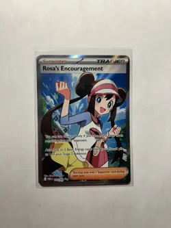Rosa's Encouragement Full Art Holo Trainer-Supporter Pokemon TCG POR 114/088 - Image 1