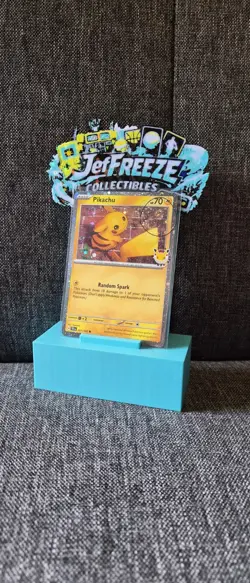 Pokemon Day 30th Anniversary Pikachu Promo #051 Cosmos Holo With 2 Swirls - Image 1