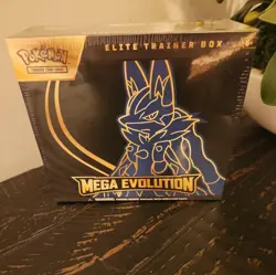 New Pokemon TCG: Mega Evolution Factory Sealed ETB Lucario - Image 1