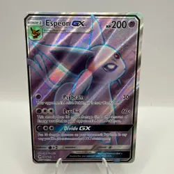 Pokemon Espeon GX Full Art Ultra Rare 140/149 SM Base Set Holo NM - Image 1