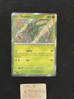 Pokemon Paldean Fates - Scyther - 095/091 - Baby Shiny Holo - M/NM - Image 1