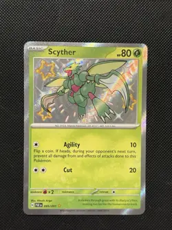 Pokemon Paldean Fates - Scyther - 095/091 - Baby Shiny Holo - M/NM - Image 2