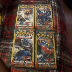 Pokemon XY FURIOUS FISTS Trading Cards ~ 3 Cards Per Pack New - Image 1