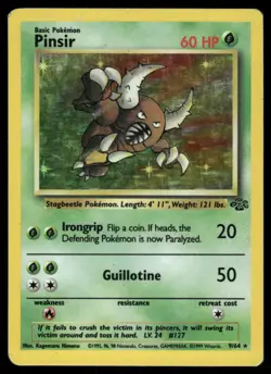 Pokemon Cards Pinsir 9/64 Jungle Holo Rare HP - Image 1