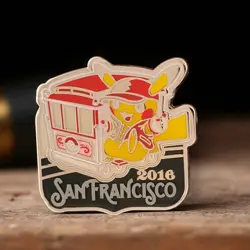 Pokemon 2016 World Championships San Francisco Pikachu Lapel Pin Official - Image 2