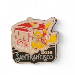 Pokemon 2016 World Championships San Francisco Pikachu Lapel Pin Official - Image 3