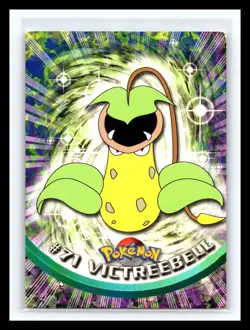 VICTREEBELL 1999 Topps Pokemon TV Non Holo Animation 2nd Series Black Logo #71 - Image 1