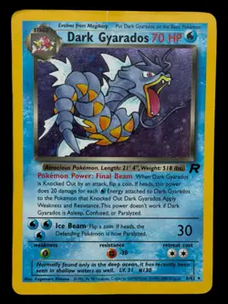 Dark Gyarados - 8/82 Team Rocket 2000 WOTC - Holo - Pokemon TCG - Image 1