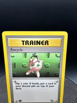 Recycle 61/62 Fossil 1st Edition Pokemon WOTC Common - Image 2
