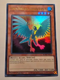 Heraldic Beast Berners Falcon●YUGIOH●BLMM●SPANISH●ULTRA RARE●1st●NM●E550 - Image 1
