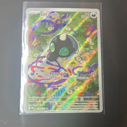 Pokemon TCG Shroodle 149/132 Me01 Mega Evolution Holo Illustration Rare - Image 1