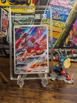 Pokemon Low Pop ✨ Tag Gem Mint 10 🌋 Groudon Paradox Rift IR #199 🔥 Top 10 Rank - Image 1