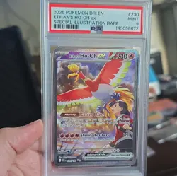 Pokemon Ethan's Ho-Oh EX 230/182 Destined Rivals Holo Special Illustration PSA … - Image 1