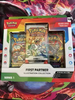 Pokemon TCG First Partner Illustration Collection Series 1 Box Promo Booster - Image 1