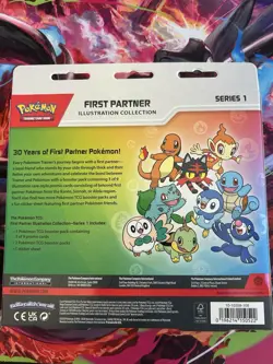 Pokemon TCG First Partner Illustration Collection Series 1 Box Promo Booster - Image 2