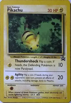 Pikachu 27 P Wizards Black Star Promos Pokemon NM - Image 1