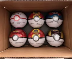 BRAND NEW-Pokemon TCG Pokeball Tins Bundle-Set of 6-FACTORY SEALED - Image 1