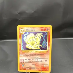 Pokemon Ninetales Base Set Holo Rare 12/102 1999 Wizards 80 HP Stage 1 TCG - Image 1