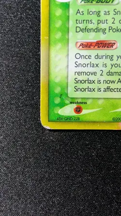Pokemon TCG Snorlax Dragon Frontiers Delta Species 10/101 Reverse Holo Stamped - Image 5