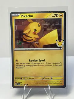 🌀Pikachu🌀 51/162, 2026 Pokemon Day Stamped Cosmos Holo Promo🌀Swirl🌀 - Image 1