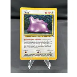Pokemon tcg fossil Ditto 3/62 holo rare 50 HP unlimited English - Image 1