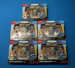 Pokemon TCG: Mega Kangaskhan ex Box Collection Lot Of 5 New Factory Sealed - Image 1