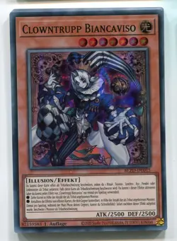 Yu-Gi-Oh! Clowntrupp Biancaviso Super Rare BLZD-DE015 - Image 1