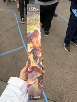 Disney Parks Exclusive Buzz And Woody Foil Lorcana Playmat - Image 1