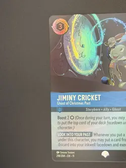 Jiminy Cricket - Ghost of Christmas Past 218/204 Epic Holofoil NM Disney Lorcana - Image 5