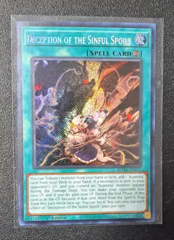 Yugioh: Deception of the Sinful Spoils - ROTA-EN055 - Secret Rare - 1st Edition - Image 1