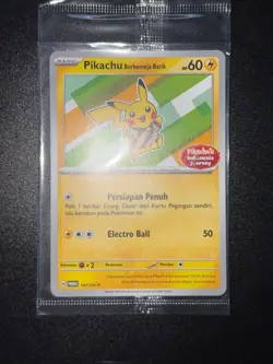 Pikachu Berkemeja Batik 101/SV-P Indonesia Journey Promo Sealed Pokemon Card - Image 2