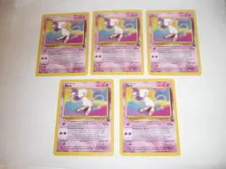 lot of (5) Pokemon -MEW- #8 Black Star PROMO Cards League Movie Set -MINT! - Image 1