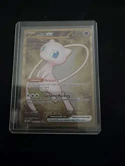 Pokemon TCG - Mew 205/165 Scarlet & Violet 151 Gold UPC Promo Metal Card NM - Image 1