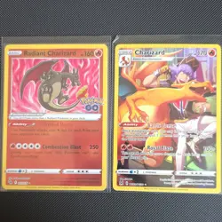 Pokemon TCG Radiant Charizard & Charizard Trainer Gallery Card Lot - Image 1