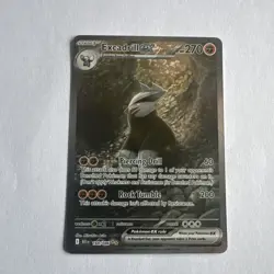 Excadrill ex 168/086 Black Bolt Illustration Rare Pokemon TCG Card NM - Image 1