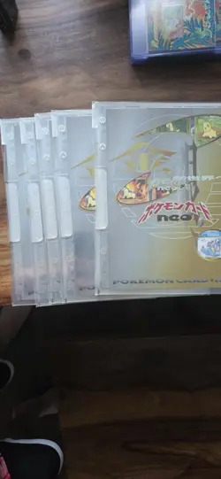 Pokemon Cards Japanese Neo Genesis Premium File Folder #1 - Sealed with 9 Cards - Image 1