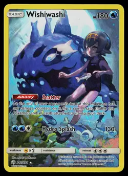 Pokemon Card - Wishiwashi Cosmic Eclipse 240/236 Secret Rare 2019 - Image 1