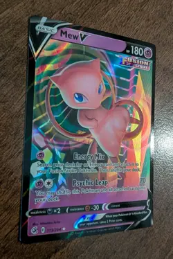 Mew V 060/159 Fusion Strike Ultra Rare Holo Card Pokemon TCG NM - Image 2