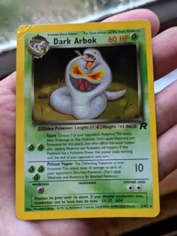 Dark Arbok 2/82 Holo Team Rocket WOTC Vintage Pokemon Card TCG Played - Image 1