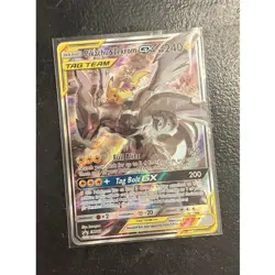 Pokemon Pikachu & Zekrom GX TAG TEAM SM168 Promo Holo Card - Image 1